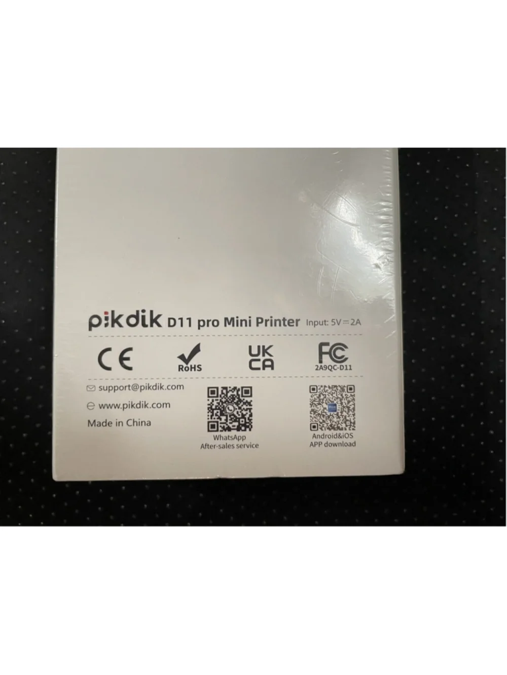 PikDik D11pro Mini Printer For School, Home, Business or Office Input 5V=2A